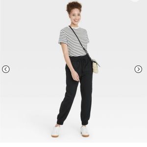 Women's High-Rise Woven Ankle Jogger Pants - A New Day™